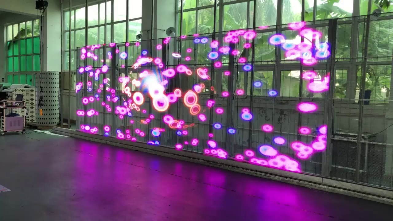 Transparent LED Display on Glass